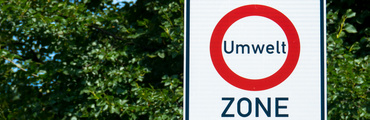 Umweltzone-Schild, Textfreiraum